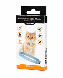 Knock Pest Floh- & Zeckenhalsband Katze - Insektizidfreies Pflegeband gegen Ektoparasiten