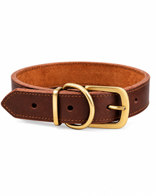 Leder-Hundehalsband aus Rindsleder