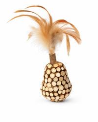 Addicted - Wooden Wobbler With Feathers - mit MADNIP